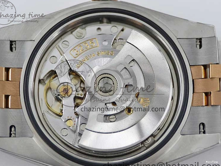 MiroTime 0310 Tailored DateJust 41 126331 SS RG TWF 1:1 Best Edition 904L Steel Gray Dial Green Roman on SS RG Jubilee Bracelet VR 2450